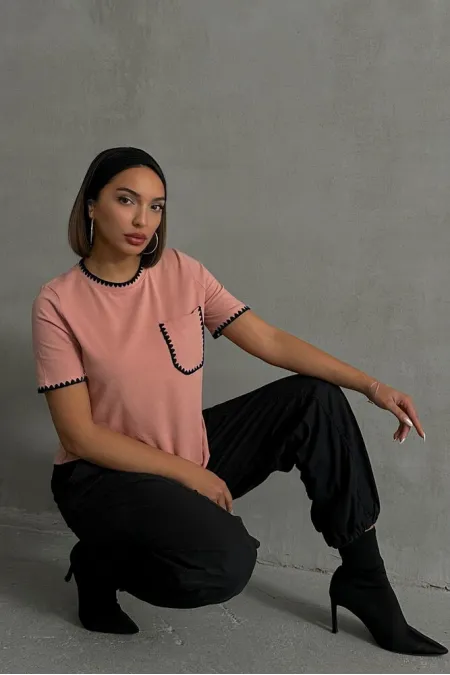 T-shirt Topshow Powder Shepherd cousu en gros