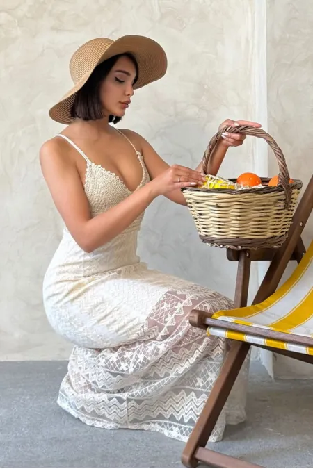 Topshow Stone Lace Wholesale Dress