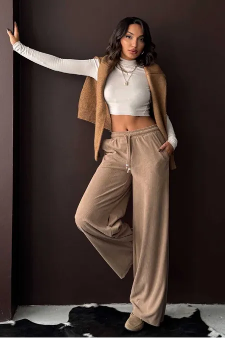 Topshow Corduroy Trousers - Mink | F1996