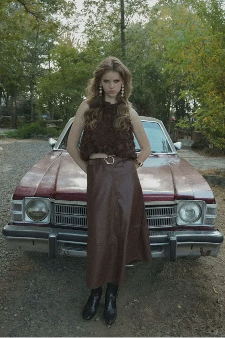 Topshow - Toptan Volanlı Desenli Bluz | F