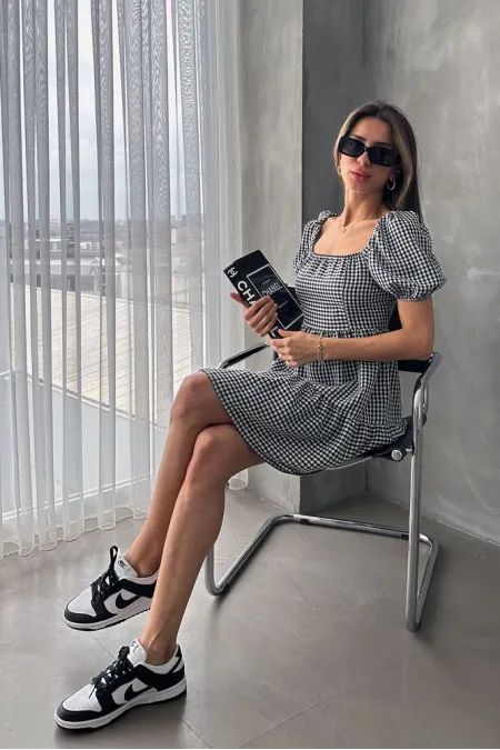 Topshow Black Pitikare Wholesale Dress