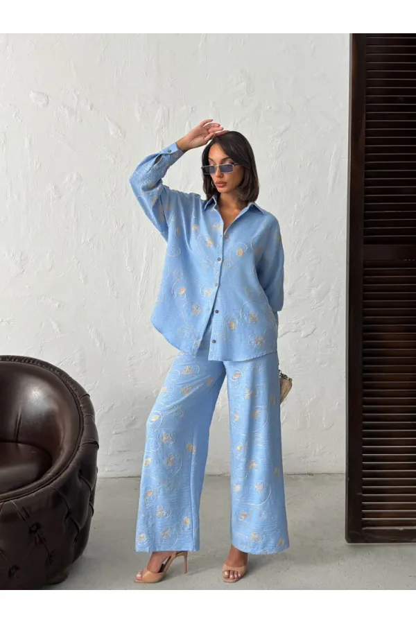 Pantalons brodés en gros - | Topshow | F1900