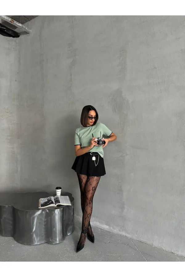 T-shirt cousu Topshow Çağla Çoban en gros