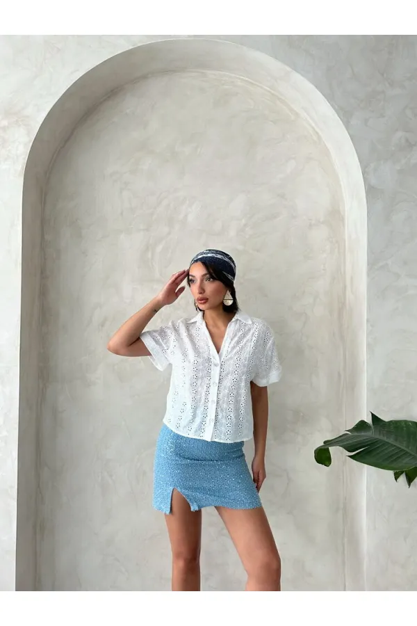 Brode Gömlek - Krem Topshow