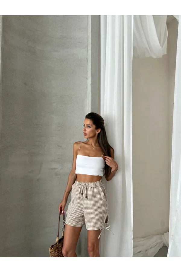 Topshow Taş Yanları Bagcıklı Pitikare Toptan Şort