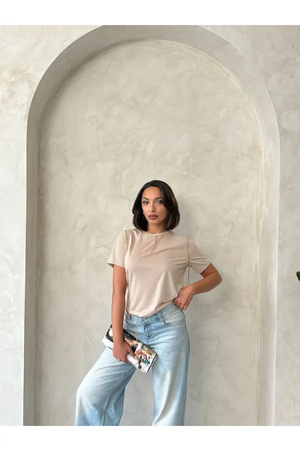 Topshow Taş Çoban Dikişli Toptan Tişört