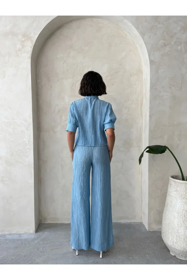 Pilise Toptan Pantolon - Mavi | Topshow