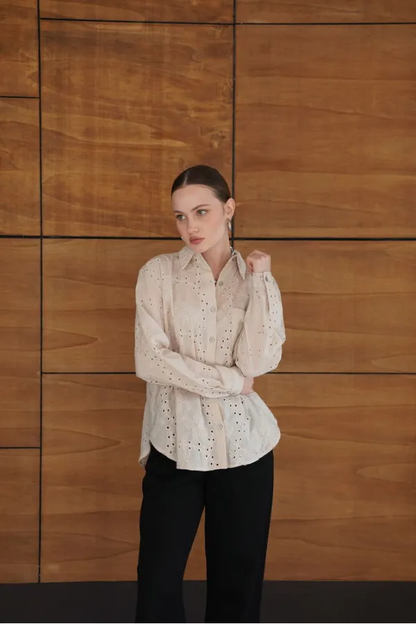 Chemises en velours côtelé en gros - Pierre | F2079 - Topshow