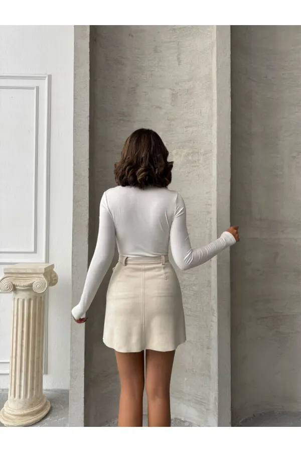 Topshow Taş Kemerli Toptan Etek | F1801