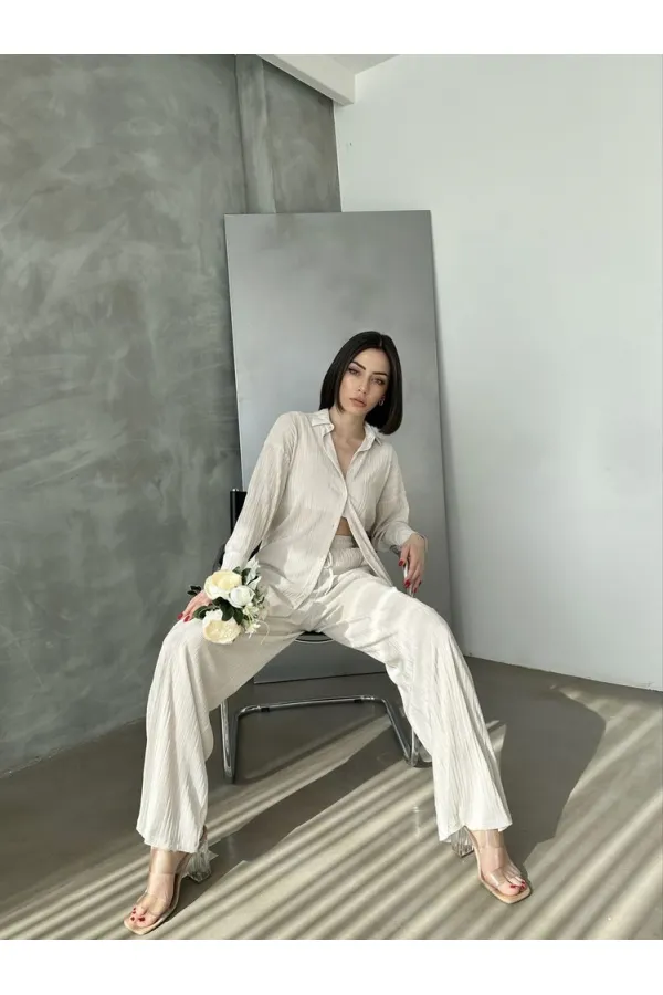 Topshow Stone Accordion Wholesale Shirt | F1426