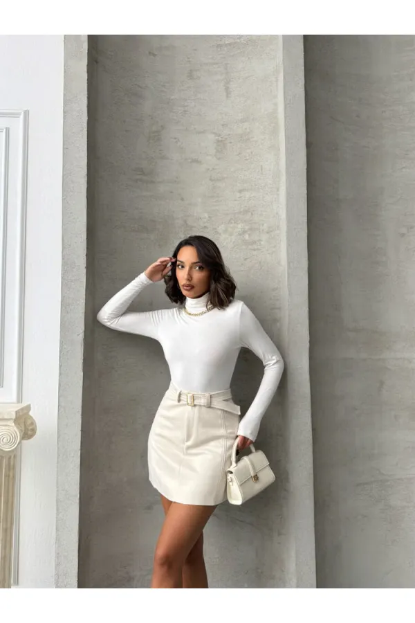 Topshow Taş Kemerli Toptan Etek | F1801