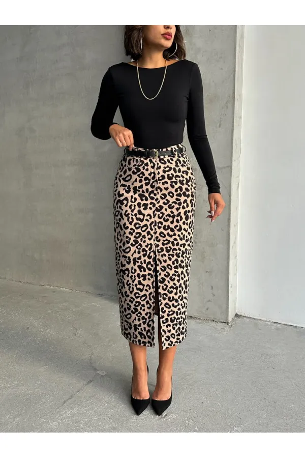 Jupe en gros - Noir pierre | TOPSHOW | F1665