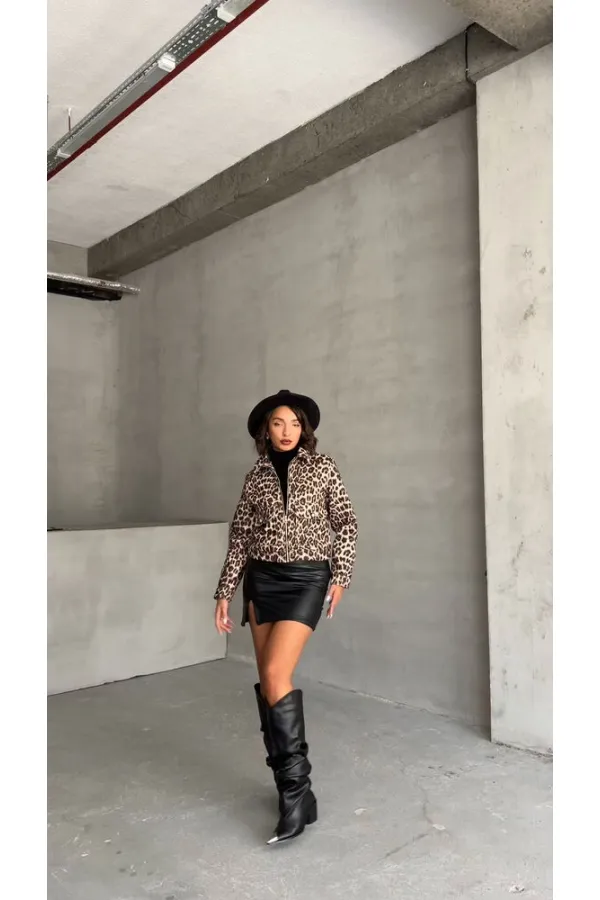 Manteau en cachemire en gros - Léopard pierre | TOPSHOW | F1826