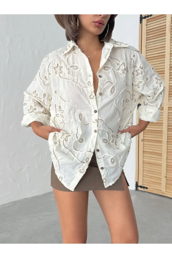 Süzüneli Shirt - Pattern 2 | Topshow | F1949