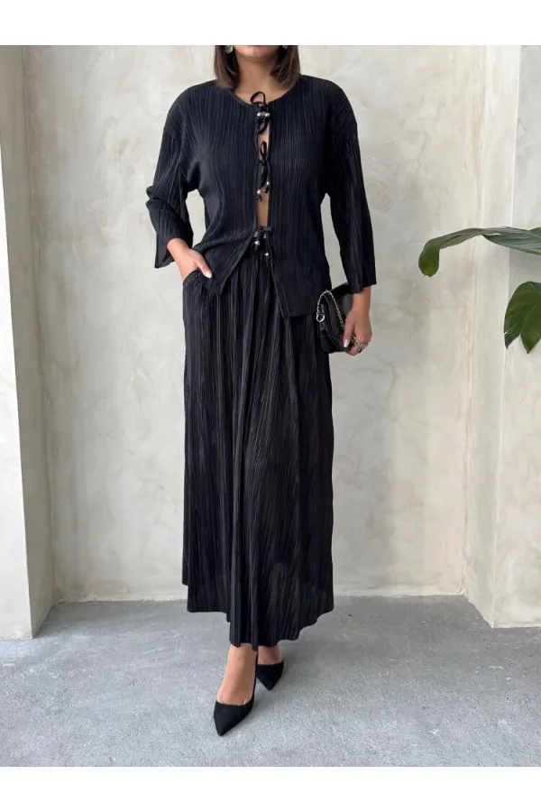 Uzun Etek - Siyah | Topshow | F1913