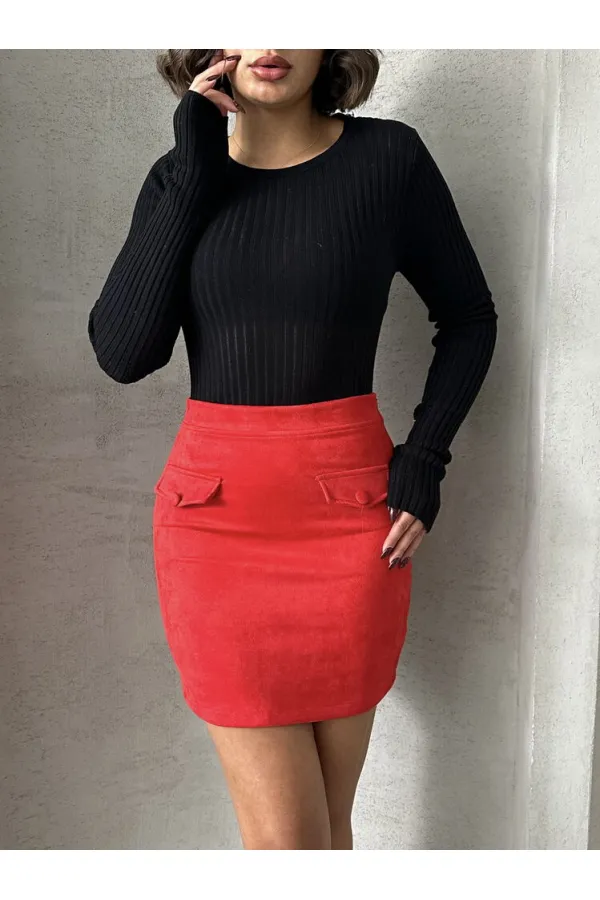Cepli Toptan Etek - Kırmızı | TOPSHOW | F1572