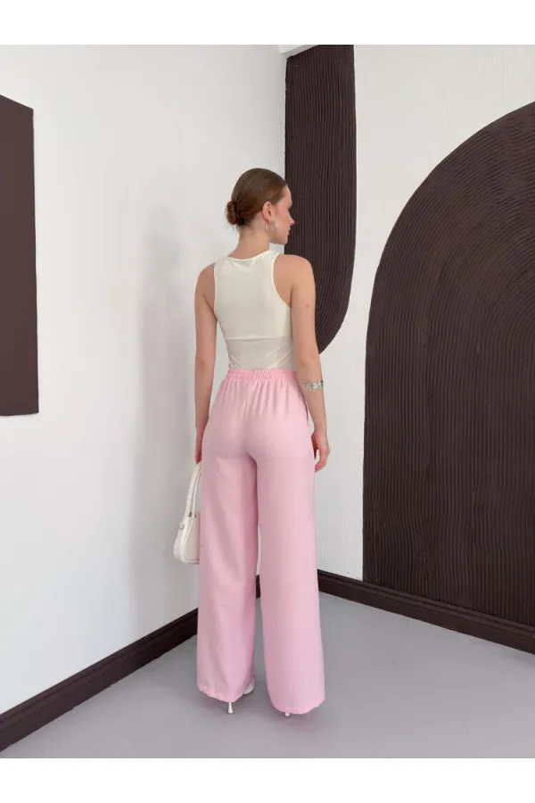 Pantolon - Pembe | D2381 Topshow