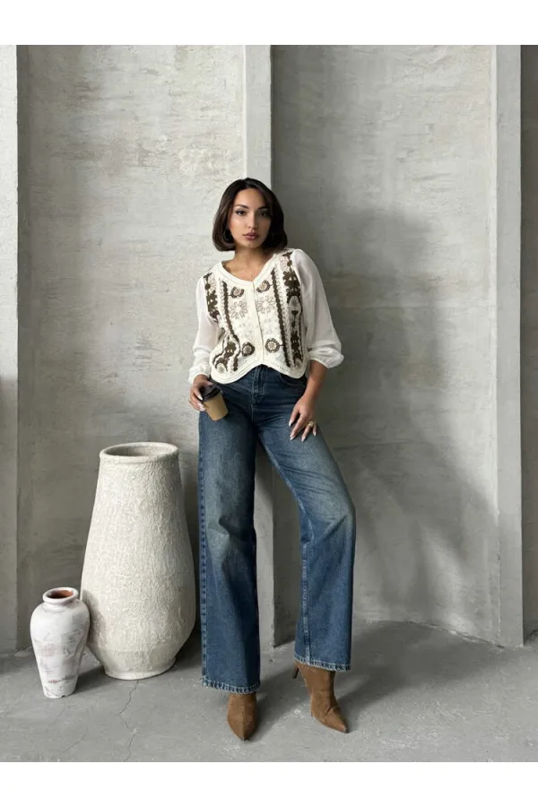 Chemise courte boutonnée en gros - Pierre | TOPSHOW | F0023