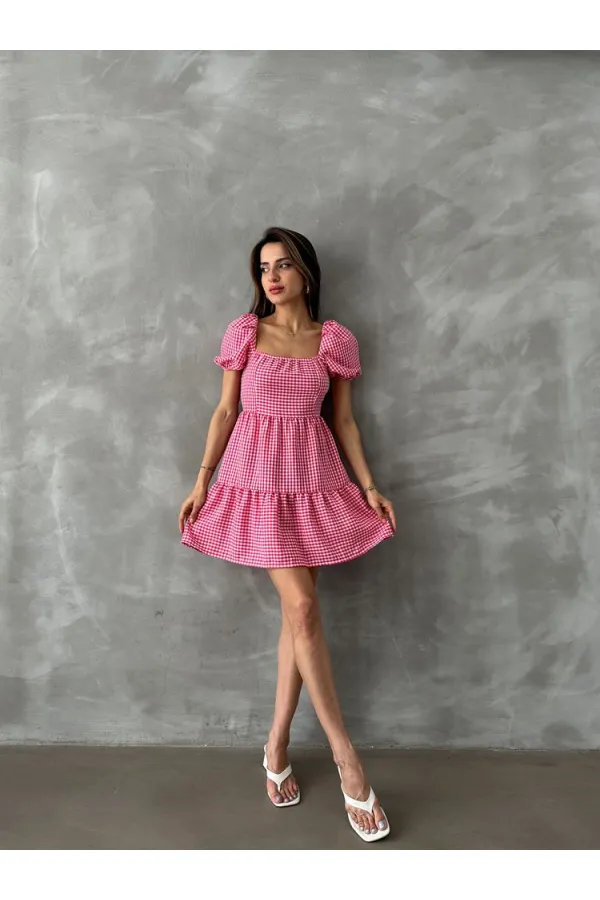 Topshow Red Pitikare Wholesale Dress