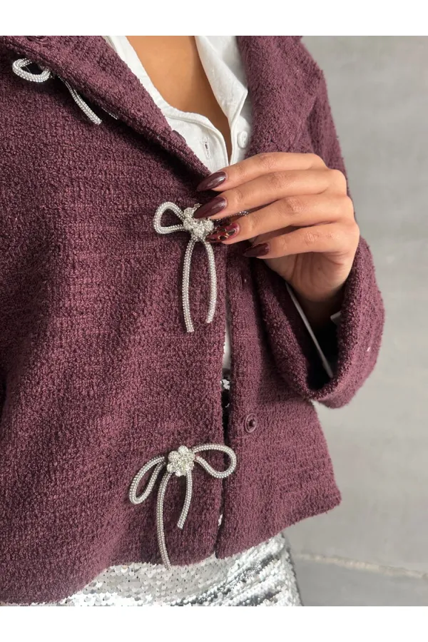 Veste Ionized Wholesale - Rouge bordeaux | TOPSHOW | F1822