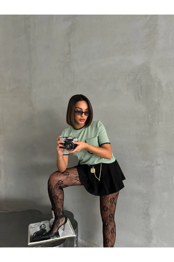 T-shirt cousu Topshow Çağla Çoban en gros