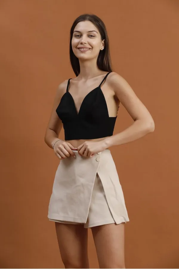 Taş Detaylı Mini Toptan Etek - Taş | TOPSHOW | F1386