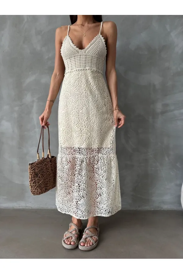 Topshow Ham Dantel Toptan Elbise