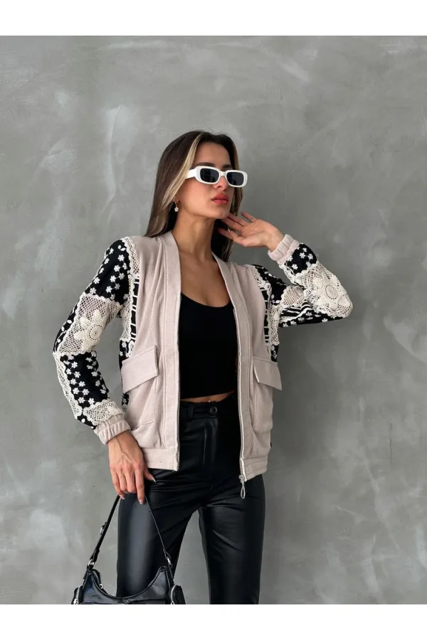 Veste en gros avec détail Gubur - Pierre | TOPSHOW | F1493