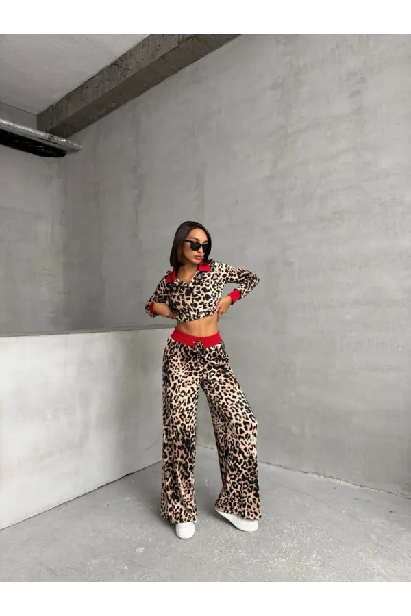 T-shirt à col polo en gros - B. Leopard | TOPSHOW | F1789