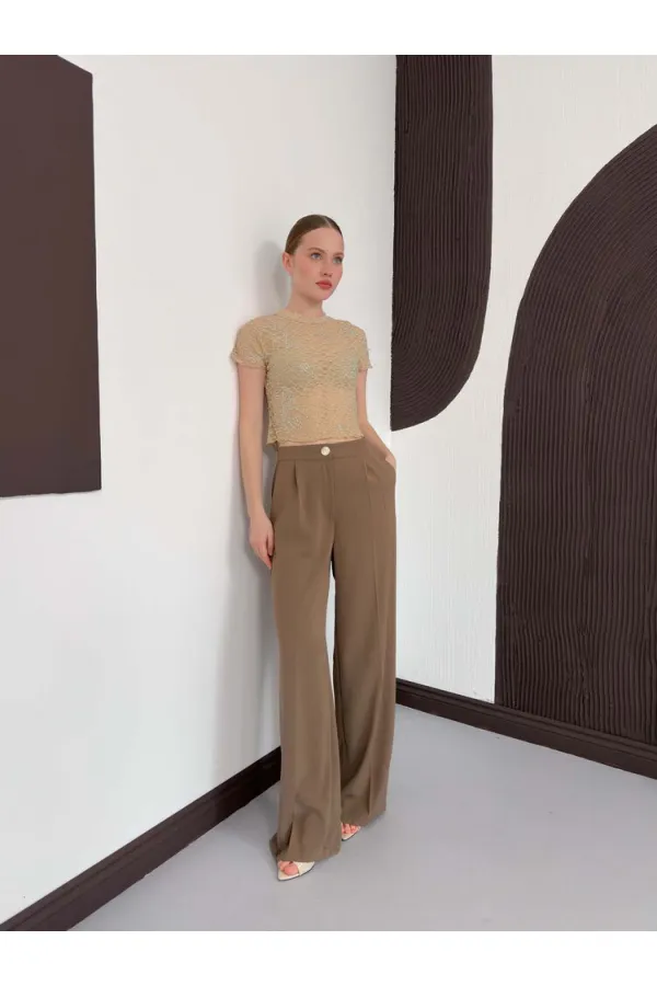 D 3007 GÜPÜR T SHIRT - TAŞ