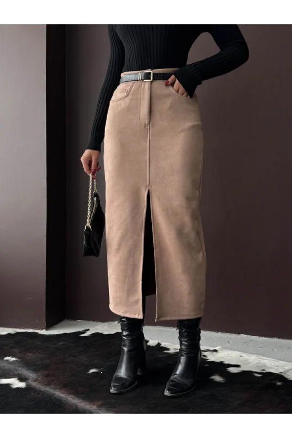 Jupe en daim de vison Topshow en gros