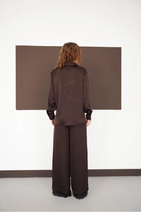 Long-Sleeved Wholesale Shirts - Brown | F2101 - Topshow