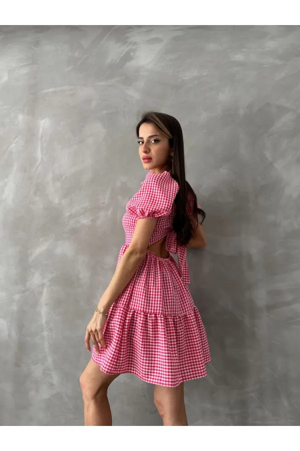 Topshow Red Pitikare Wholesale Dress