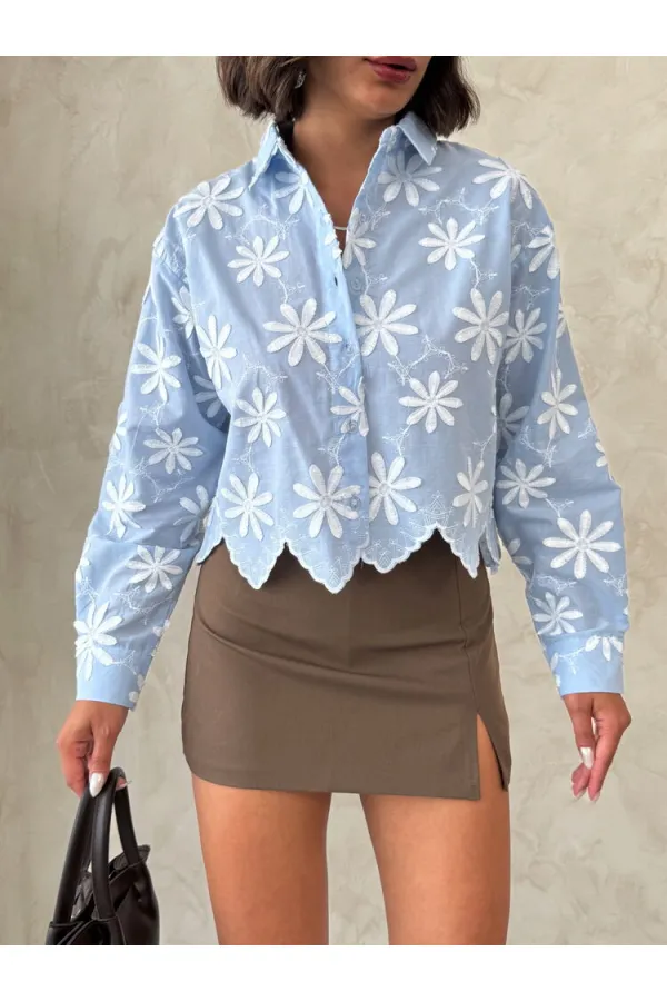 Nakışlı Gömlek - | F1932