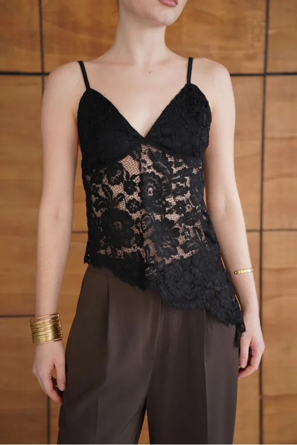 Askılı Brode Buluz - Siyah | D2965 - Topshow