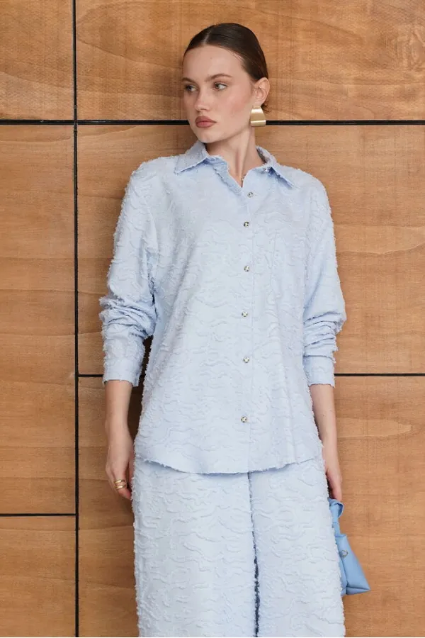 Jacquard Dukuma Shirt - Blue | F2019 - Topshow
