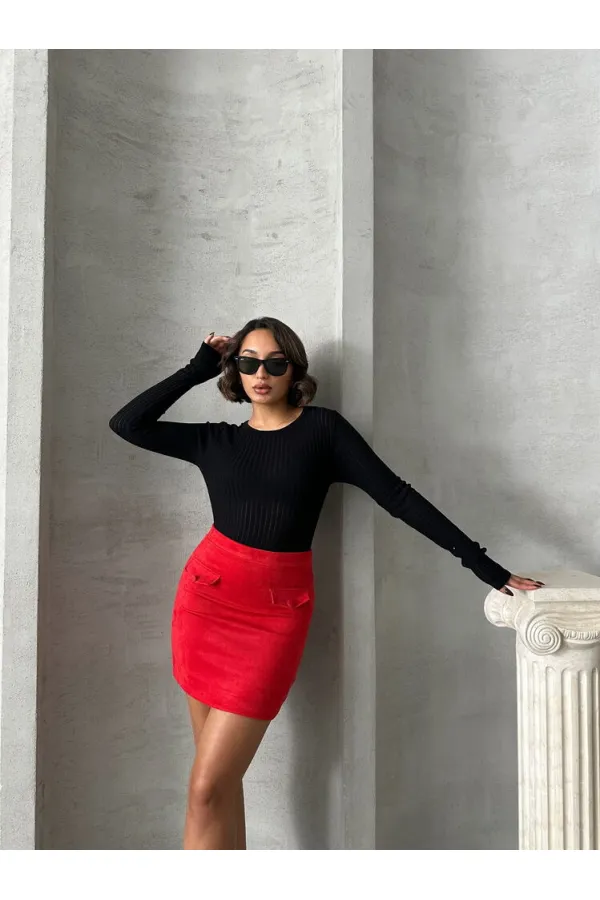 Cepli Toptan Etek - Kırmızı | TOPSHOW | F1572