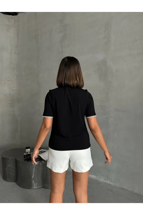 T-shirt Topshow Black Shepherd cousu en gros