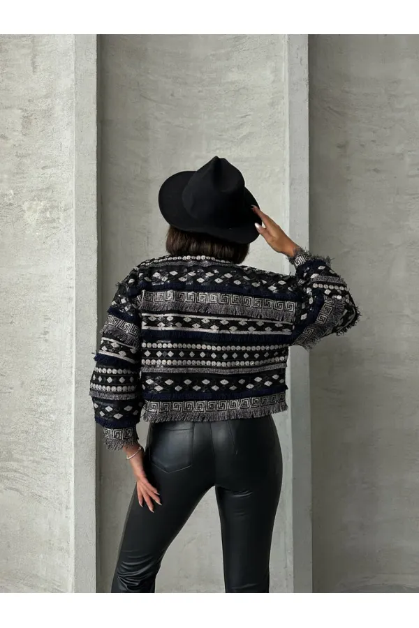 Wholesale Tie-Down Blouse - Black | TOPSHOW | F1731