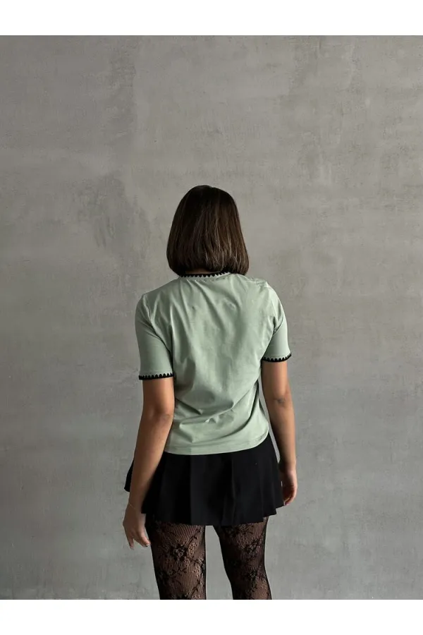 T-shirt cousu Topshow Çağla Çoban en gros