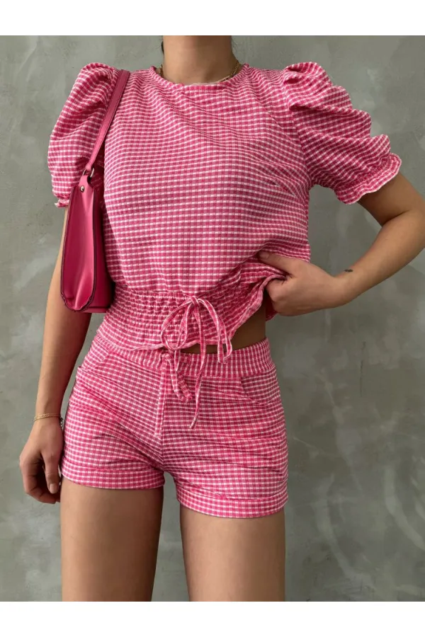 Short en mini fuchsia Topshow en gros