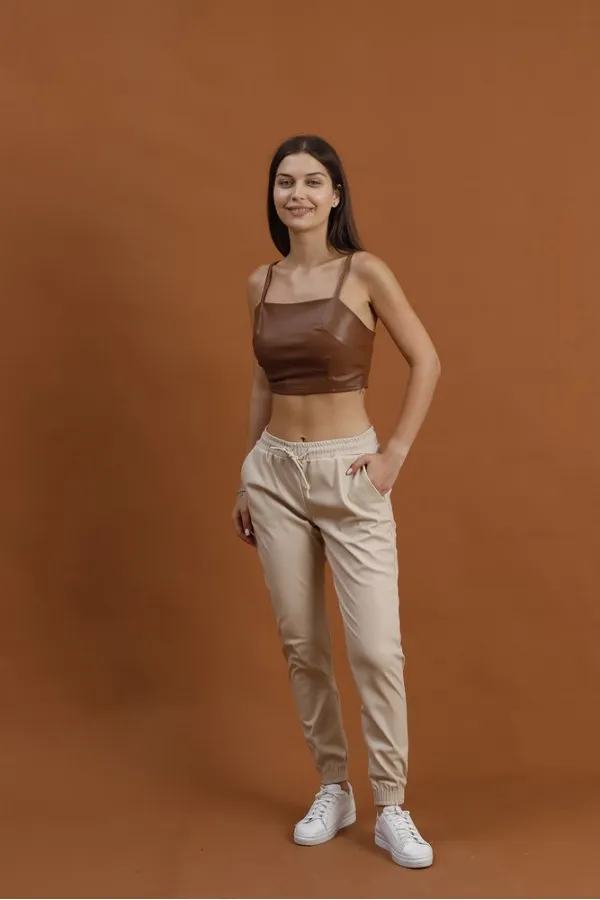 Pantalons en cuir en gros - Pierre | TOPSHOW | F0441