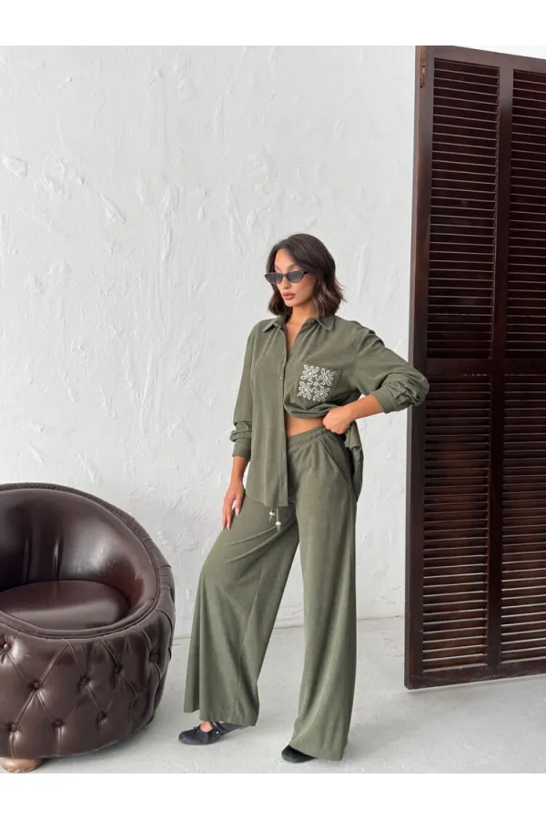 Topshow Fitilikadife Pantolon - Haki | F1996