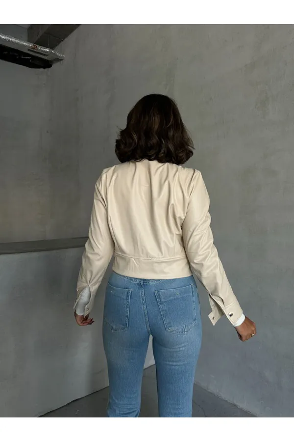 Manteau en cuir en gros - Pierre | TOPSHOW | F0443