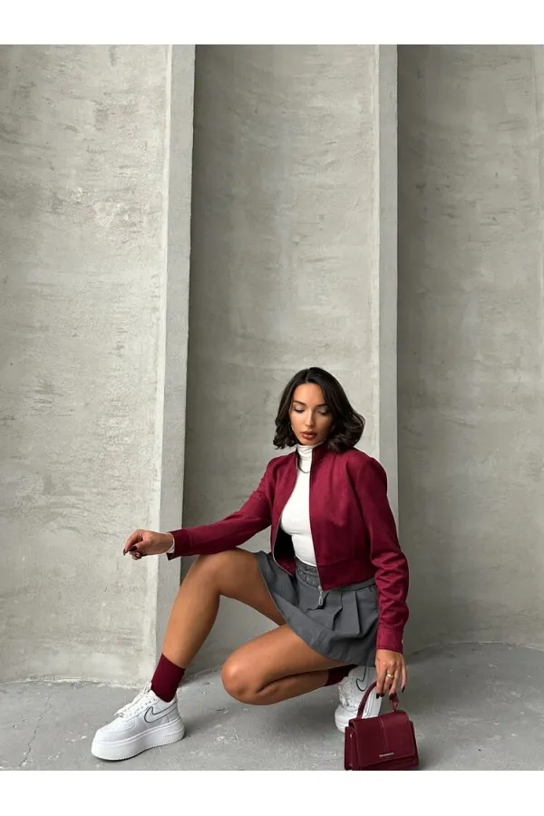 Fermurlı Toptan Mont - Bordo | TOPSHOW | F1551