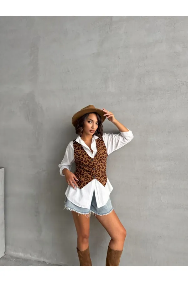 Toptan Yelek - Kamel Kahve | TOPSHOW | F1699