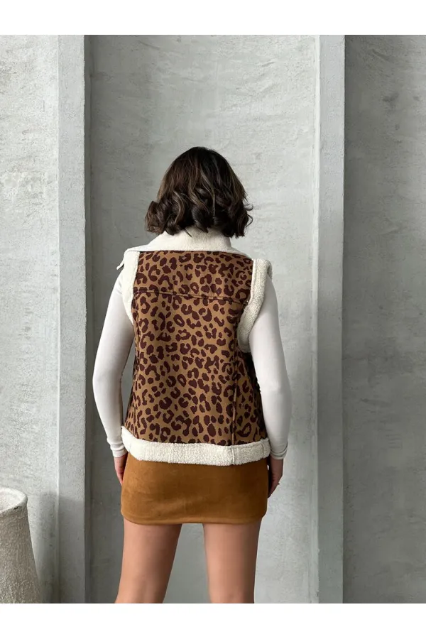 Plush Wholesale Vest - Camel Brown | TOPSHOW | F1828