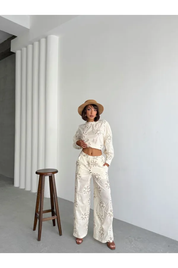 Süzüneli Pantolon - Desen 1 | Topshow | F1950