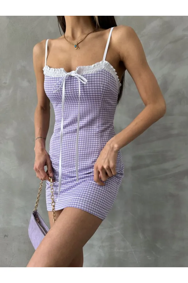Robe Topshow Lilac Pitikare à bretelles en gros