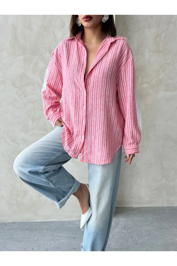 Önden Bağlamalı Nakışlı Vual Bluz - Sarı | Topshow | F1917